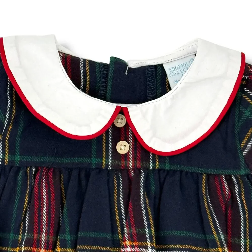 Edgehill Collection Tartan Plaid Flannel Bubble Romper Baby Boy Size 12 Months